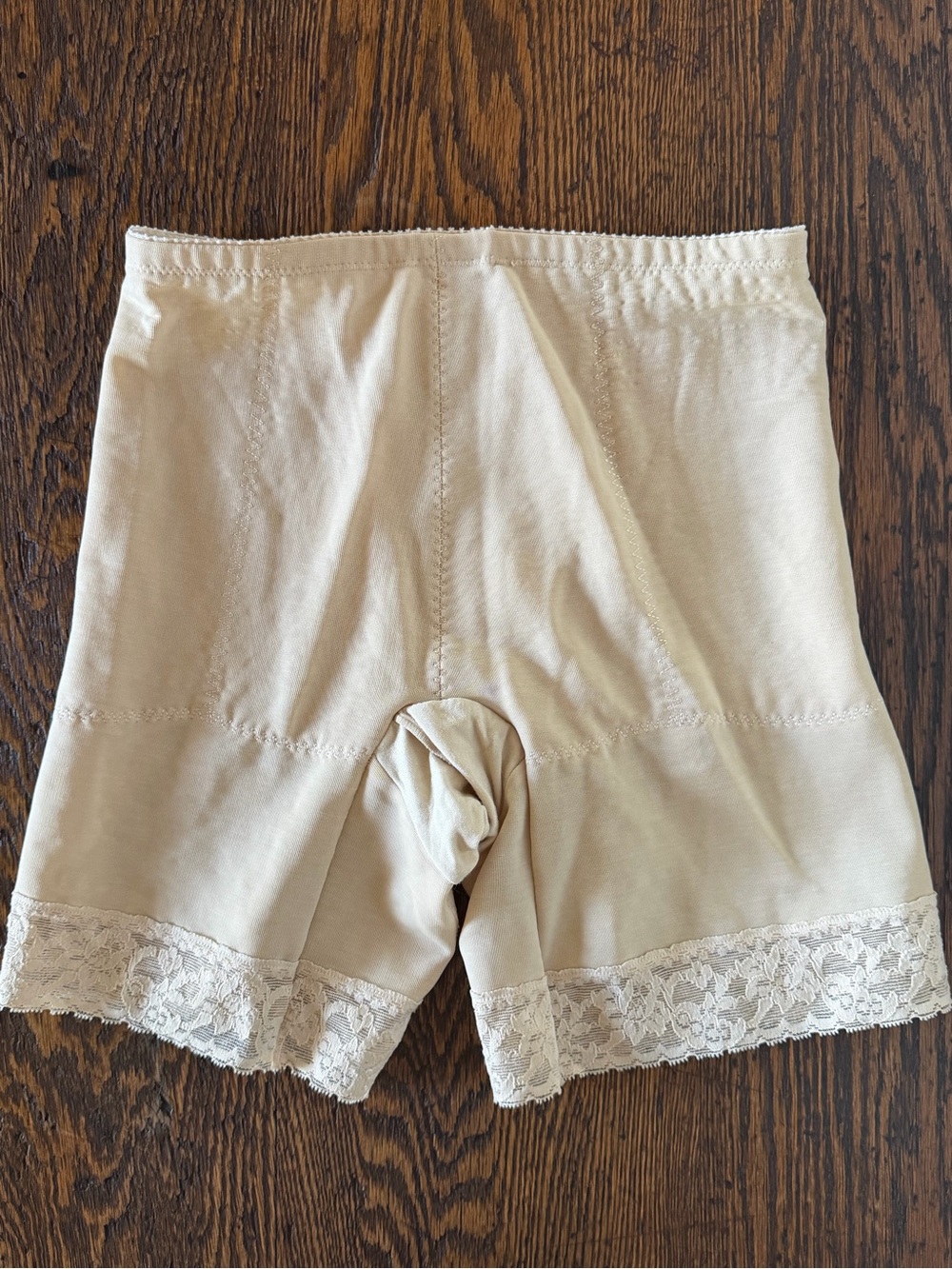 Vintage 1960’s / 70’s Cream Lace-Trim Long Leg Panties